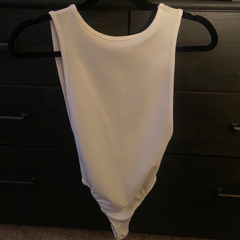 White bodysuit low back line